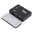 MMOBIEL HDMI Switch 3 in 1 out Compatible with PS5, HDTV, Xbox, Fire Stick, DVD, Projectors and more - Full HD 1080P - 12 Bit Deep Colour Ultra HDMI - Incl. IR Remote Control