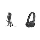 RØDE NT-USB Versatile Studio-quality Condenser USB Microphone with Pop Filter and Tripod & Sony WH-CH520 | Cuffie Wireless, Connessione Multipoint, con Microfono
