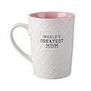 Ynsfree-World's Greatest Mom-16 OZ Coffee And Tea Cups-For mom,lady, wife,Valentine's Day or Anniversary - Birthday Gift Ceramic Office Fun Gifts Deal With White Cute Mugs-Funny Mom Mug