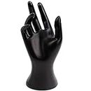 MEISO Mannequin Hand Finger Gloves Display Stand Organizer Holder Rings Bracelet Bangle Watch Jewelry，for Shopping mall, Jewelry Store and Home (Black)