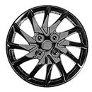 Kisangel 1pc Luxury Car Accessories Automotive Wheels Car Steering Wheel Cover Hubcaps Wheel Rims Cover 15 Inch Hubcaps for Hub Cover for Hub Shell Cart Decorate Hub, Black (UX027O1043I7BGR54J)