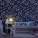 Leuchtsterne Kinderzimmer - 400 Leuchtsterne selbstklebend mit beruhigender Leuchtkraft von Homery, Leuchtsticker Kinderzimmer Aufkleber - Inkl. Kreativ & Sternzeichenanleitung