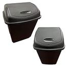 STAR SUPPLIES Home Kitchen Office Swing Bin 50 Litre Black Recycling Flip Top Waste Rubbish Dustbin (1)