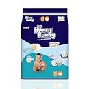 Honey Bunny Everyday Baby Diapers Pants | Medium (M), 72 Count, 7-12 kg | Silky Soft on Skin, Bubble Layer | 12 Hours Protection Baby Diaper