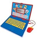 Lexibook Paw Patrol - Laptop educativo bilingue Italiano / inglese Giocattolo per bambini con 124 attività di apprendimento, giochi e musica con Chase e Marshal, Blu/Rosso, JC598PAi5