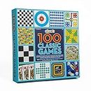 abeec 100 Classic Games Compendium | Collection of Classic Family Board Games | Games Compendium includes Ludo, Chess, Draughts and Playing Cards