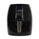 SOLARA Large Digital Air Fryer for Home Kitchen with 6 Pre set modes for Indian cooking, 3.5L basket, Mobile app with 100+ recipe eBook and Videos, Black, Large (3.5L)