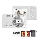 Andoer 2.7-inch TFT Portable Digital Camera 56MP 4K Ultra HD 20X Zoom Auto Focus Self-Timer Face Detection Anti-shaking with 2pcs Batteries Hand Strap Great Gift for for Kids Teens