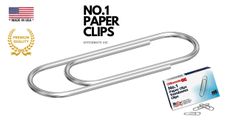 1000ct Officemate No. 1 Premium Paper Clips Office School Home
