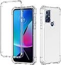 Eaglecell - for Motorola Moto G Play 2023 (XT2271), Moto G Power 2022, Moto G Pure - Full Cover Shockproof Protective Phone Case - Clear