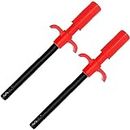 NISUN 2 Pack Easy Grip Metal Regular Gas Lighters for Gas Stoves, Restaurants & Kitchen Use - Red and Black