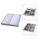 Bnf Wooden Eyeglasses Display Case Watches and Jewelry Storage for Shop Retail White|Health & Beauty | Vision Care | Eyeglass Cases