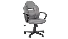 Argos Home Faux Leather Office Gaming Chair - Grey 7593606 R