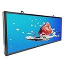 HS LED Outdoor Signs for Business P6 40''x17'', WiFi Scrolling Programmable, Digital Electronic Message Board for Advertising, Menu Board for Restaurant, Tunemax LED Display for Sports Ticker