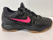 Nike Zoom Cage 3 Tennis Shoes Men's Size 6.5 Womens 8 Black Pink Nadal Court