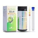 QuRender Soil pH Test Kit, 100 Tests Soil PH Strips and Clear Plastic Test Tube,for Testing Soil,Garden Soil and Home, Lawn, Farm, Outdoor and Indoor Plants with a PH Range 3.5–9.0