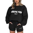JSijepa Teens Casual Baggy Graphic Pullovers Sweatpants Jogger Sets Plus Size White-Fox Amazon_Warehouse_Outlet_Deals Early Prime_Deals Clearance-Sale Summer_deals Today_2024
