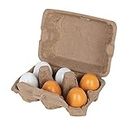 Beluga Spielwaren 70827 - Eierset mit Holzeiern, 6er Pack