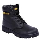 Apache AP300 Safety Boot | Black | Size 9 UK | Water Resistant Leather | Steel Toe Cap | Midsole Protection | Durable Outsole | Padded Collar and Tongue