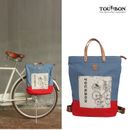 Tourbon Bike Pannier Bicycle Rack Laptop Bag Backpack Case Commuter School Pack