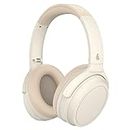 Edifier WH700NB Wireless Active Noise Cancellation Over-Ear Headphones, Bluetooth 5.3 Foldable Lightweight Headset, Dual Device Connection, 68-Hour Battery Life, for Travel, Home Office - Ivory