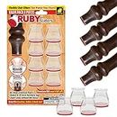 Ruby Sliders As Seen On TV by BulbHead - Red Means They’re Authentic - Premium Chair Covers Protect Hardwood & Tile Floors from Scratching - Fits Most Furniture Leg Sizes & Shapes - 8 Pack