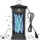 Homesuit Bug Zapper 15W for Outdoor and Indoor, High Powered 4000V Electric Mosquito Zappers Killer, Waterproof Insect Moth Trap Outdoor, Electronic Light Bulb Lamp for Home Backyard Patio
