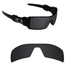 Alphax Stealth Black Polarized Replacement Lenses for Oakley Oil Rig