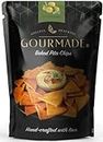 Gourmade Pita Chips Snacking Olives & Herbs (Pack of 1, 125gm) | Baked Chips | Bar Party Snacks | Dip Chips | Starter Chips | Healthy Travel Snack|Mediterrianean Pita Bread Chips|Nachos & Tortillas