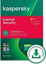 Kaspersky Internet Security 2024 - 1/3/5/10 dispositivos 1 - 2 años por correo electrónico