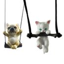 Swinging Dog Car Ornament Cute Accessories for Car