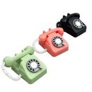 Dollhouse 1:12 Scale Miniature Vintage Wired Telephone Office Phone Accessories