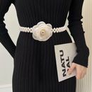 Elegant Pearl Waist Belt Clothing Accessories Elastic Belt  for Women