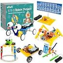 Ailiaili 6 Set STEM Projects for Kids Ages 8-12, Electronic Science Kits for Boys Ages 6-8, DIY Engineering Robotic Stem Toy, Science Experiments Circuit Building Kits, Gift for 8 9 10 11 12 Year Old