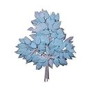 The Decor Affair Cerulean Delight Ficus Oasis - 12pcs Breathtaking Artificial Leaf Spray in Sky Blue, Exceptional Length and Unmatched Charm for Striking Amazon Listings
