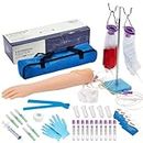Phlebotomy Kit | IV, Venepuncture, Phlebotomy Arm Practice Kit | Perfect Phlebotomy Gifts For Medical Student and Nurse Student | Complete Phlebotomy Equipment and Supplies | (EDUCATIONAL USE ONLY)