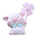 Pig Bike Ornaments, Pig Bicycle Dashboard Decor with Windmill Bicycle Handlebar Decoration Bike Cute Accessories for Girls Boys, Car Dashboard Decoration Toy Motorcycle Bike Bells