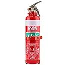 Fire Extinguisher 1kg ABE Professional Dry Powder 1kg & Bracket Car Boat Home