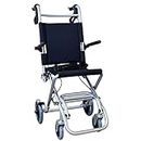 Mobiclinic, Neptuno, Wheelchair, Folding Transport Wheelchair for Adults and Disabled, Ergonomic Seat and Backrest, Folding Footrest and Armrests, Light, Brakes on The Handles, Seat Belt, Black
