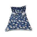 PINKS & BLUES Full Sleeping 5 Piece Baby Bedding Set with 2 Puppy Shape Side Pillows (0-42MONTHS) (Printed Sky)