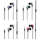 CCeCCe 4 Pack Wired Earbuds 3.5MM 3 Pole Stereo Earphone in-Ear Headphone Without MIC 1Meter Braided Cord Headset for MP3 Cassette Recorder CD Player Music Phone Computer Laptop PC Tablet