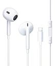 Earphones for iPhone,In-Ear Wired Headphones Provide Volume and Microphone control Compatible with apples iPhone 12/12Pro/11/11Pro/Max/XS/Max/XR/X/8/Plus/7 for iOS 10/11/13