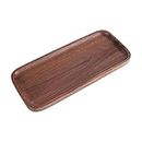 MOEIDO Plateau Alimentaire Solid Wood Bathroom Tray Counter Table Rectangular Tray