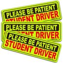 3 Pcs Car Bumper Sticker Decal Student Driver Magnet Car Signs Please Be Patient
