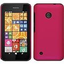 PhoneNatic Custodia Rigida Compatibile con Nokia Lumia 530 - gommata Rosa Caldo - Cover Cover