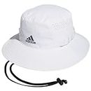 adidas Men's Victory 4 Bucket Hat, White/Onix Grey, Large-X-Large