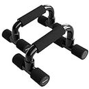 Readaeer Push Up Bars Gym Exercise Equipment Fitness 3 Pair Pushup Handles with Cushioned Foam Grip and Non-Slip Sturdy Structure Push Up Bars for Men & Women（Black）