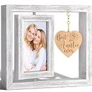 Aunt Gifts from Niece Nephew, Mothers Day Gifts for Aunt Best Aunt Ever Gifts for Auntie Gifts, Best Aunt Picture Frame for 4x6 Photos with Heart Pendant, Aunt Birthday Gifts for Women - Table Display
