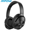 Mpow Wireless Over Ear Bluetooth Headphones Active Noise Cancelling Headset Bass