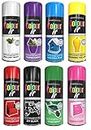 SuperGift.com 8 Cans Gloss Finish 250ml Multipurpose Aerosol Spray Paint Can For All Purpose Quick Drying Paint